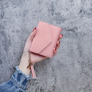 1pc-compact-trifold-wallet-for-women-faux-clutch-coin-purse-minimalist-credit-card-holder-stylish-accessories-with-tassel-charm-versatile-pouch-for-daily-use