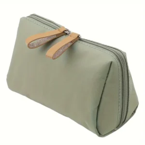 Compact zippered makeup storage bag designed to hold one lipstick, perfect for travel, daily outings, and outdoor use – lightweight and portable clutch